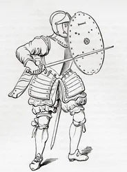 Infantry Armour, 1625, from Old England: A Pictorial Museum, pub. 1847